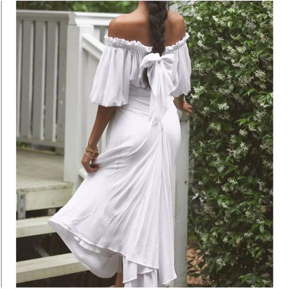 NWT Coven & Co White Milkmaid Dress Size XS Lagenlook Maternity - Picture 2 of 13